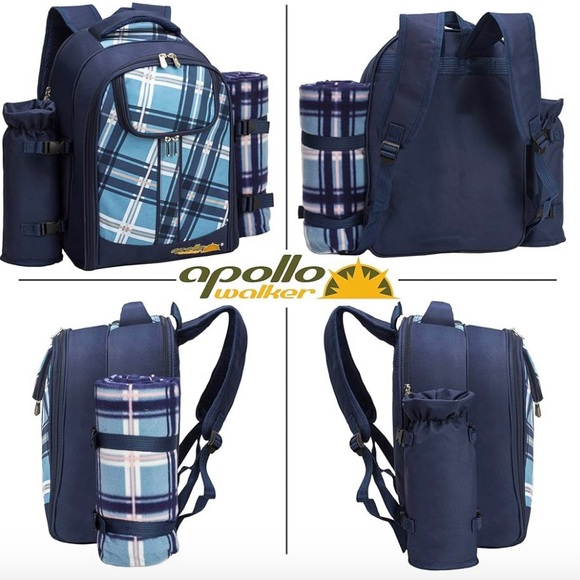 Apollo Backpack Picnic Set For Two - Picture 5 of 9